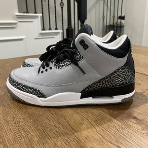 Men's Jordan 3 Retro Wolf Grey Size 8.5